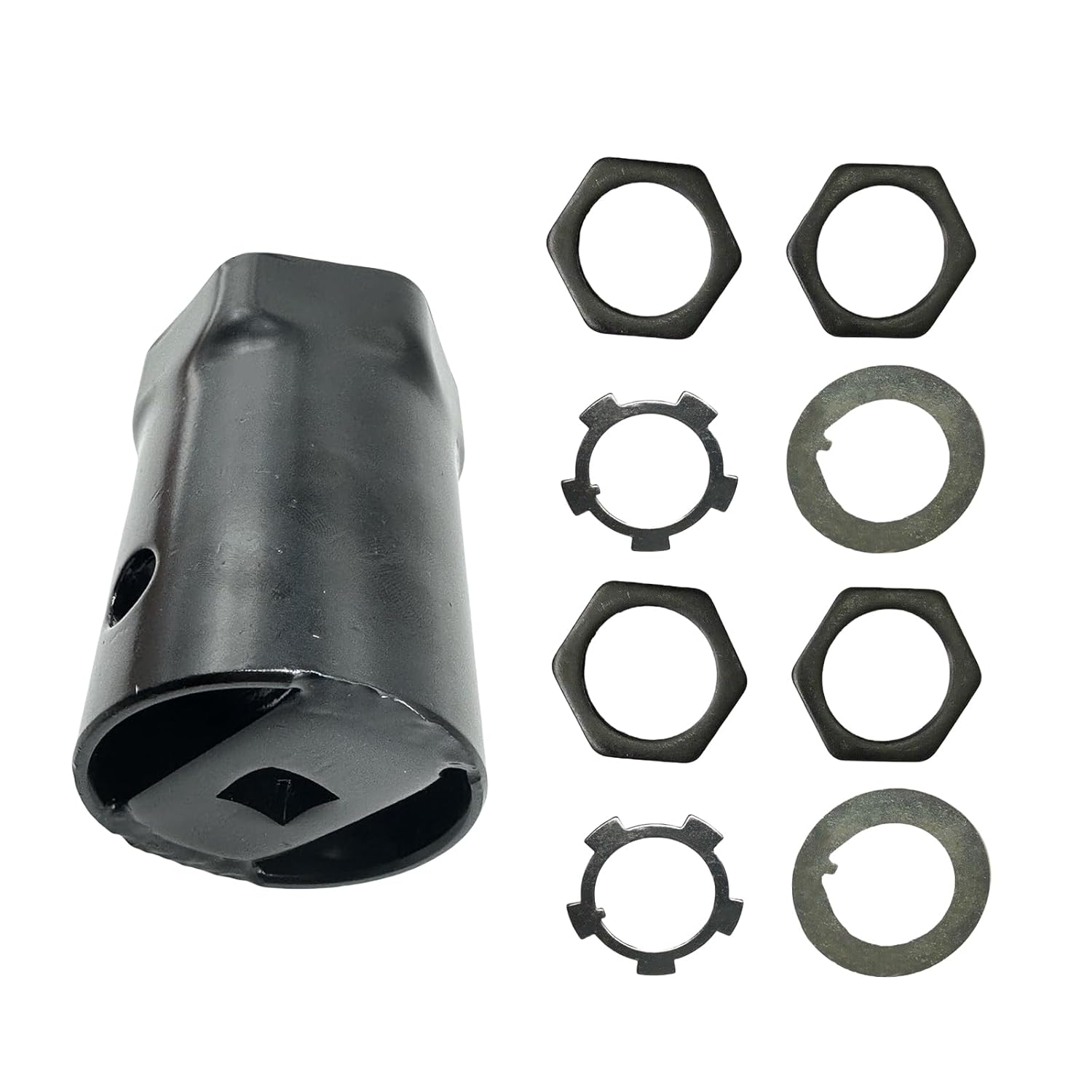 1/2" Drive 54mm 6-Point Hub Hex Locknut Socket for Toyota FJ LN RN Models, Wheel Bearing Locknut Socket for Landcruiser 40 50 60 70 80 100 105 Series for Hilux 4x4 4WD for Nissan Patrol