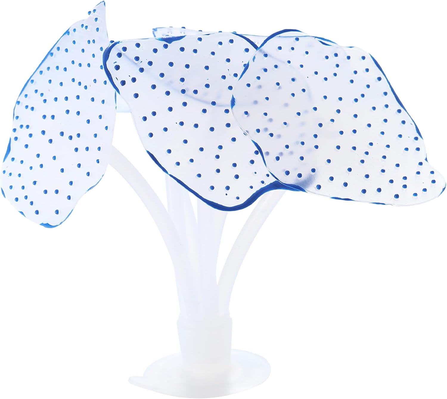 Silicone Glowing Simulation Coral, Fluorescence Aquatic Artificial Coral for Aquarium (Blue)