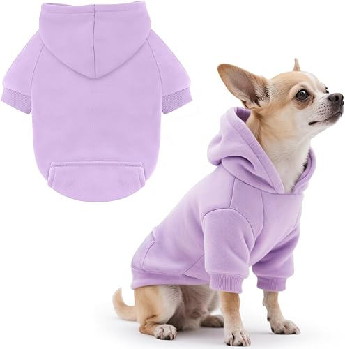 Miniatura 3 de Idepet Sudaderas con Capucha para Mascotas Perros Ropa para Perros Ropa para Perros Pequeños Chaleco Ropa para Chihuahua Abrigo Cálido Chaqueta
