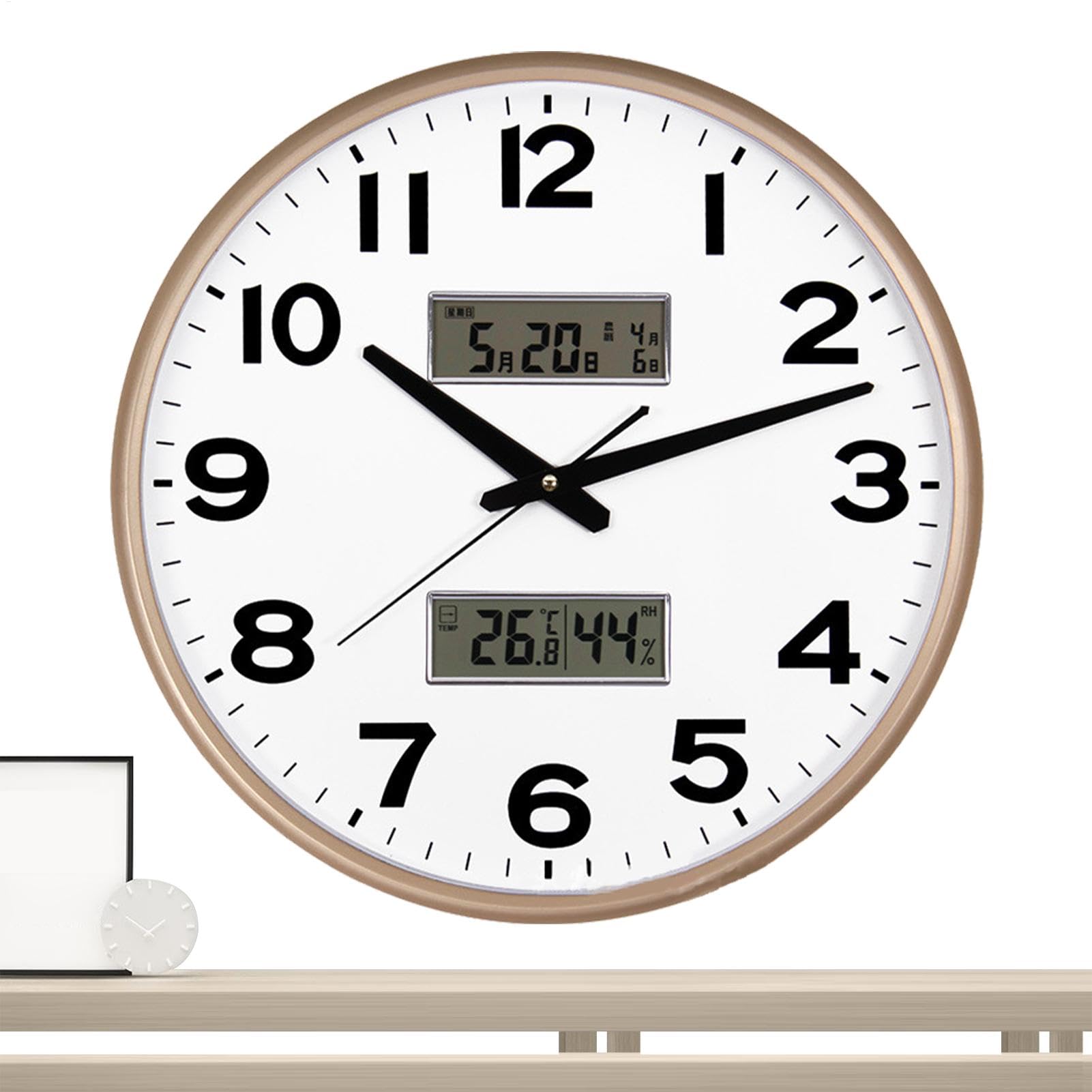Horloge murale moderne avec écran LCD numérique pour chambre