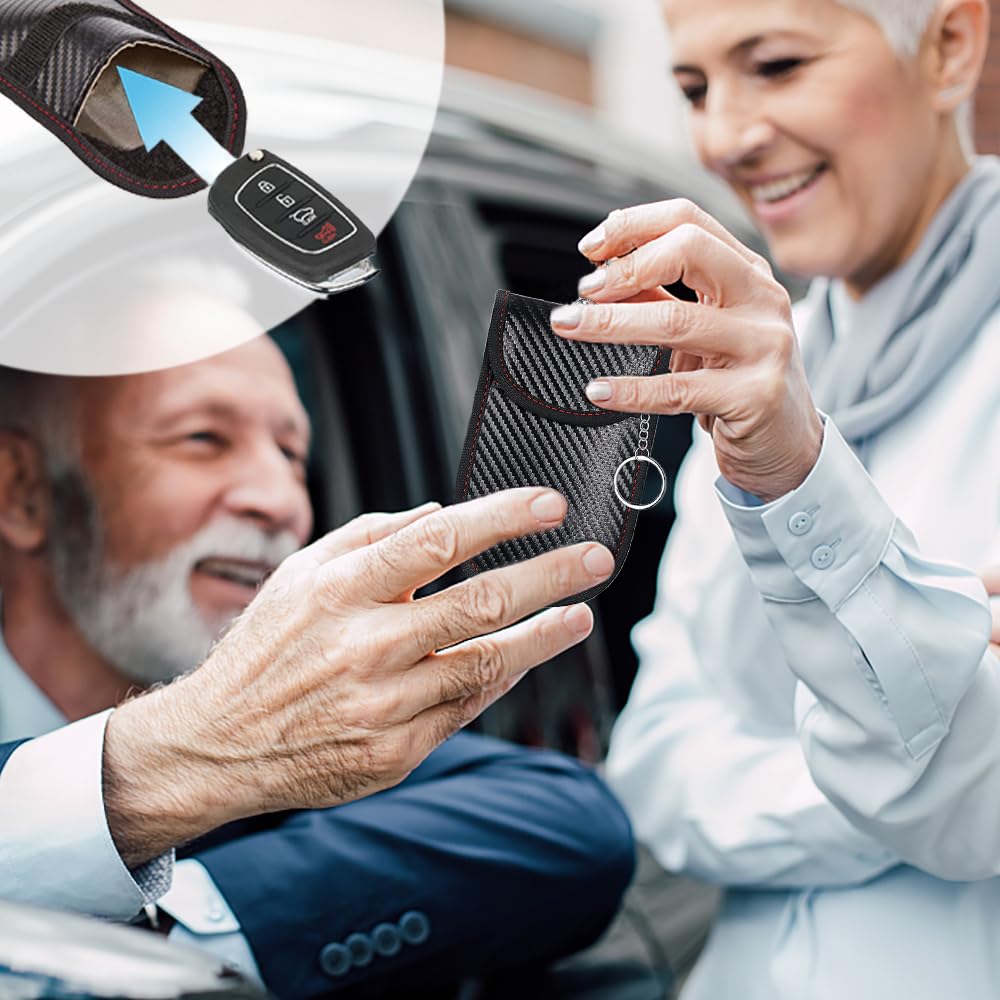 Protege Telecommande TRKETK – 2 Pochettes Faraday Pour Clés Voiture – Bloqueur Signal RFID Anti-piratage – Protection Contre Le Vol De Voiture Sans Clé Protege Telecommande TRKETK – 2 Pochettes Faraday Pour Clés Voiture – Bloqueur Signal RFID Anti-piratage – Protection Contre Le Vol De Voiture Sans Clé