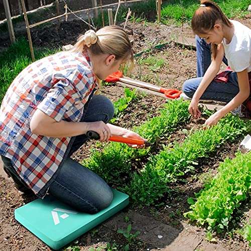 Haushof Thick Kneeling Pad, Waterproof Kneeling Mat, Durable Foam Cushion Knee Pads For Gardening, House Cleaning, Mechanics Work , 17 X 11 X 1.5 Inch, Green #TOP4