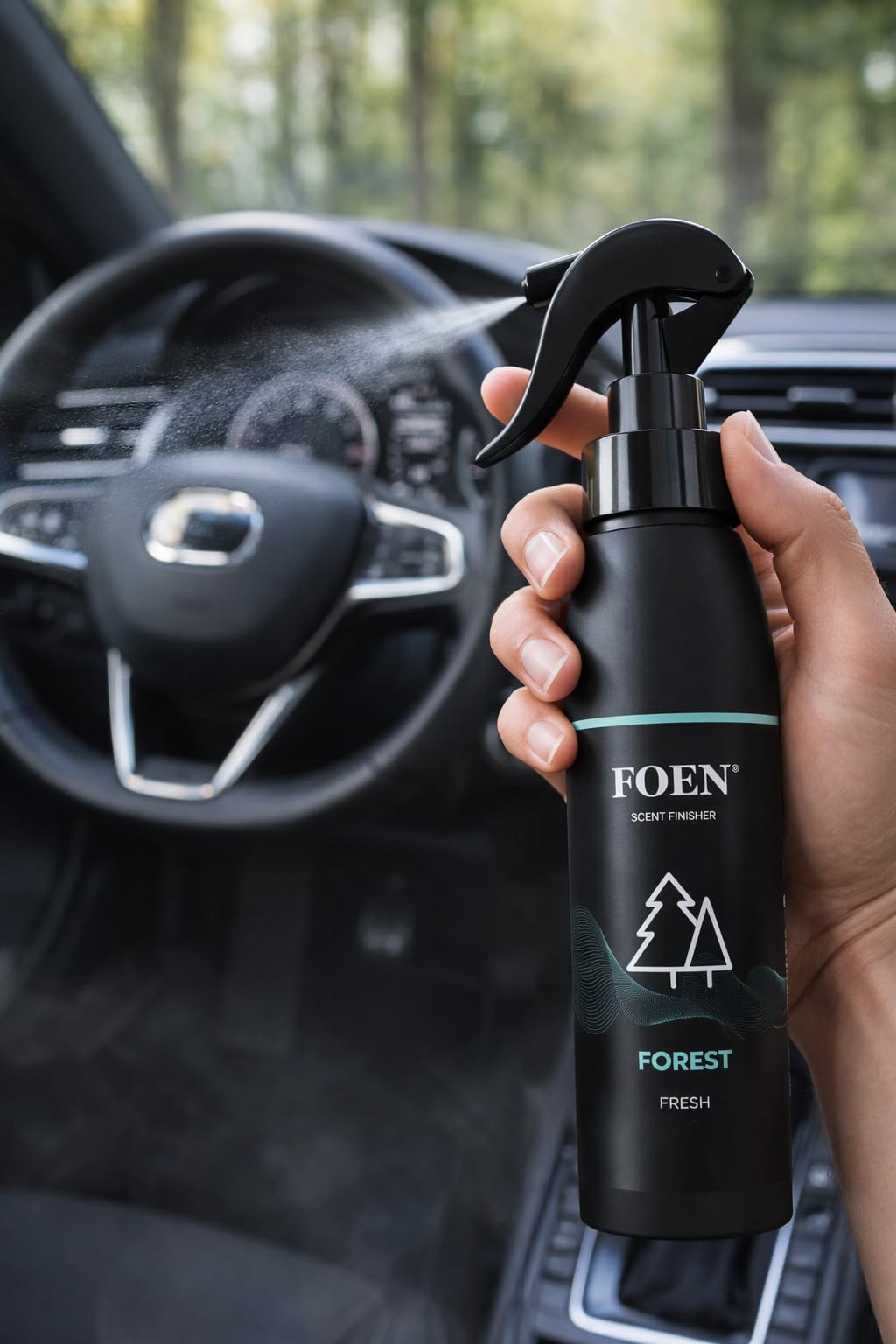 FOEN Senteur Finisseur de parfum | Haute qualité pour voiture et désodorisant | Finition durable | Parfum parfait pour voiture, maison, bureau 200 ml – Forêt