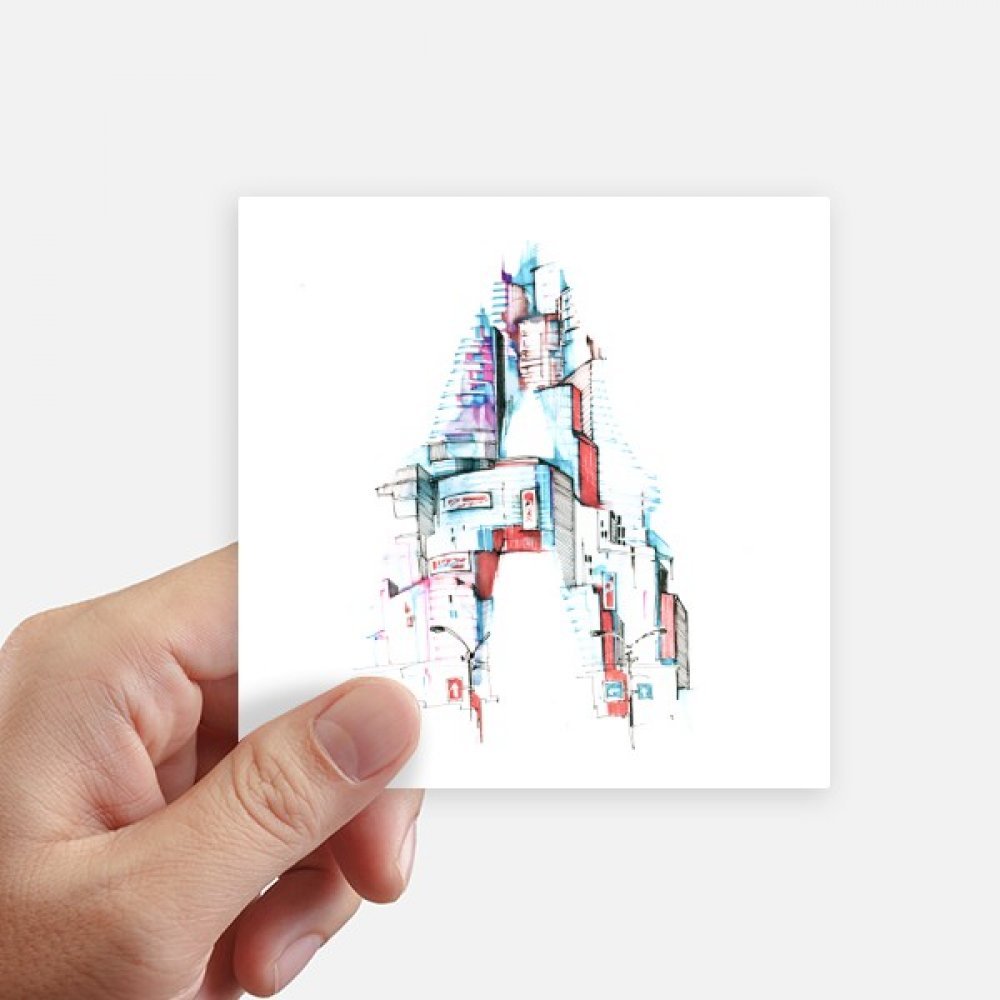 Autocollant aquarelle pour masquer rayures pc et valise