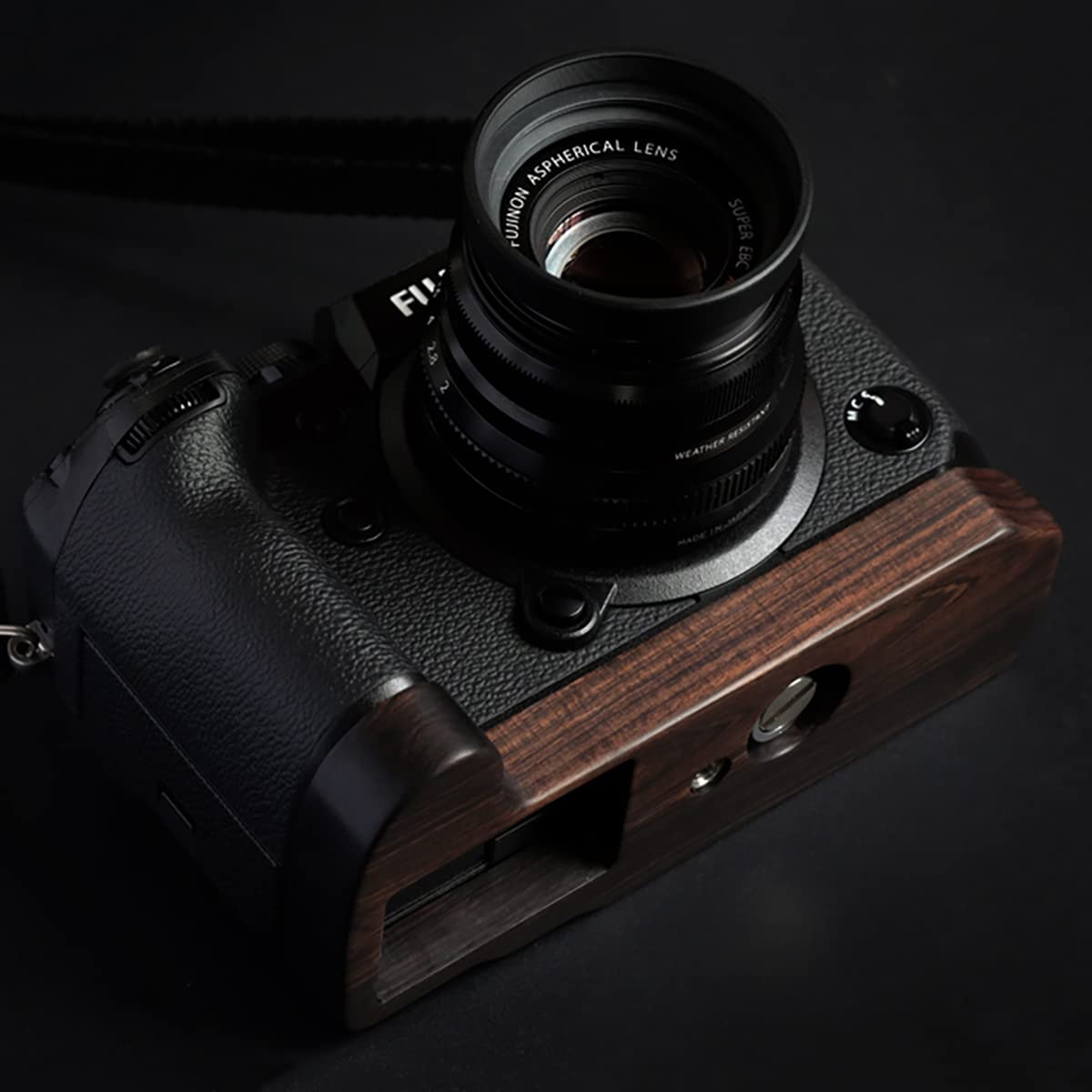 Amazon | Fujifilm X-H1 XH1 専用カメラベース カメラベース 檀木材