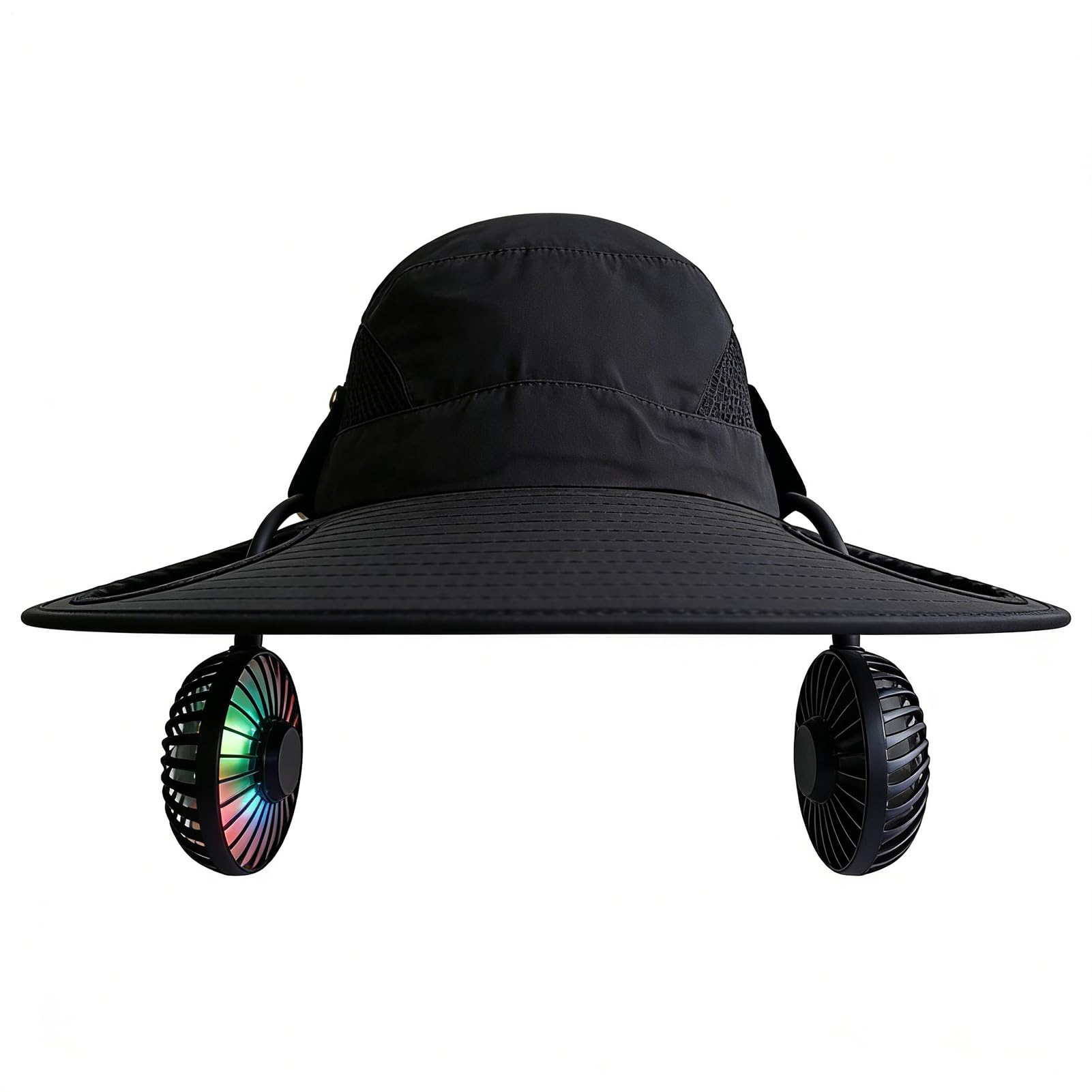 Cappello da Esterno con Ventola Cappello Ricaricabile e Portatile con | Cappello con Protezione Solare per l'Esterno per Spiaggia Pesca Campeggio Escursionismo Giardinaggio Golf Uom