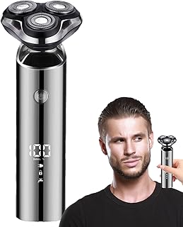 男性用電動シェーバー | 充電式でコードレス、防水対応 | 男性用の顔シェーバーとひげトリマー,父・夫・彼氏の 日常 旅行 ビジネス アウトドア向け