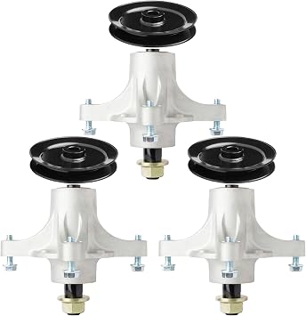 42" 50" 54" Deck Spindle Assembly with 125-5575 Pulley Fit for Toro TimeCutter SS4200 SS5000 SW5425 Exmark Quest E S Series Lawn Mower Replaces 121-0751 117-0751 117-7267 117-7268 117-7439 3 Pack