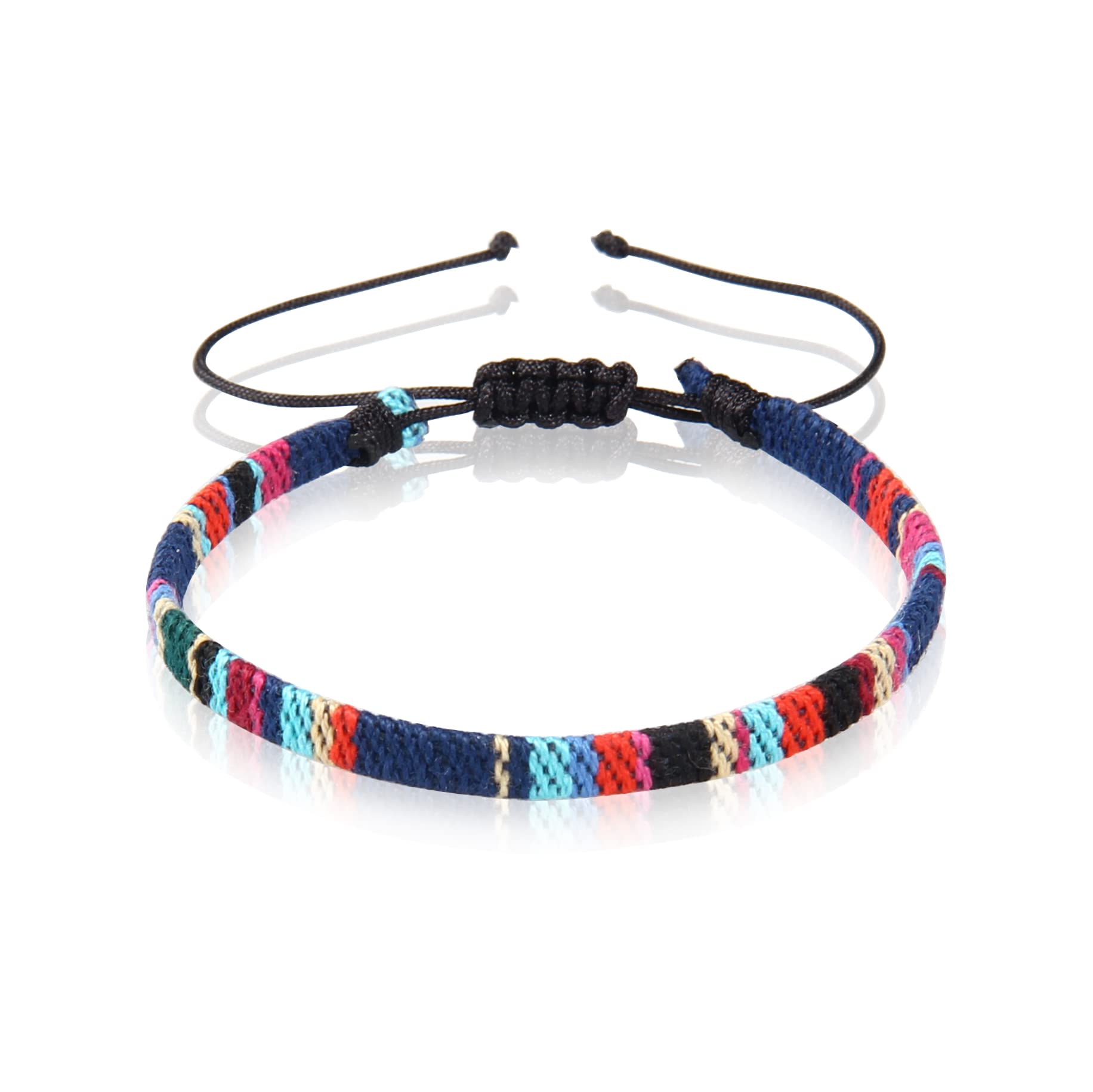 Surfer Fußband Damen und Herren Bunt I Wasserfester Stoff I Fussband größenverstellbar (16-32cm) I Boho Ethno Fussbänder