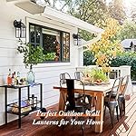 2-Pack Outdoor Wall Lanterns, Exterior Wall Sconce Light Fixture, Waterproof Anti-Rust Aluminum Porch Lights, Clear Glass Black Wall Mount Lighting, E26 Socket Wall Lamps for House(Bulb not Included) - Image 2