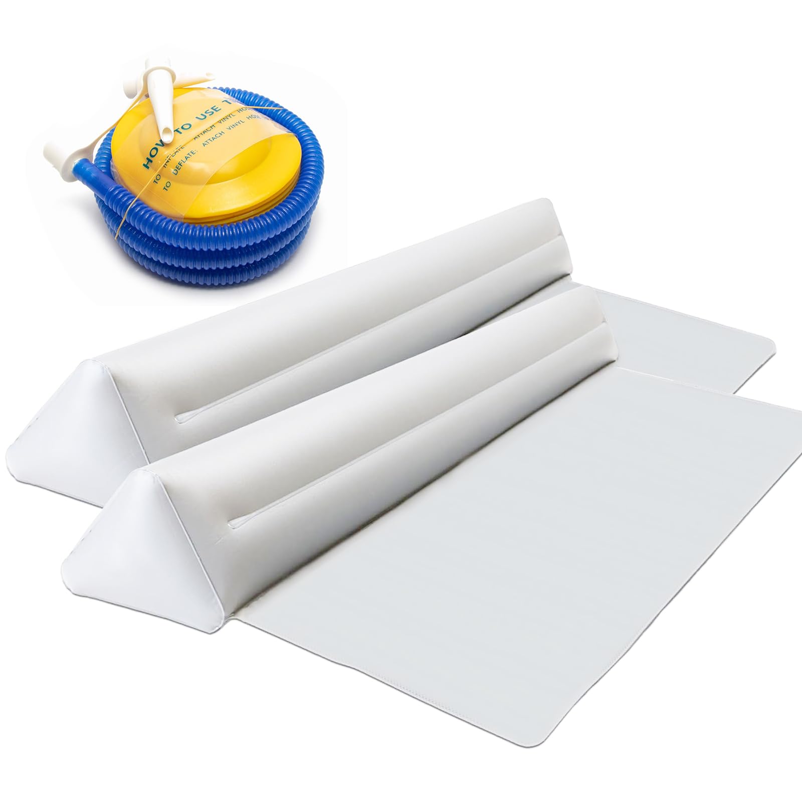 2 Protezione per Letto per Bambini, 2 pezzi Paraurti per Letto Gonfiabile in Confezione per Bambini,Sponda per Letto Anticaduta per Bambini Leggera Confortevole con Pompa ad Aria per Letti Vari