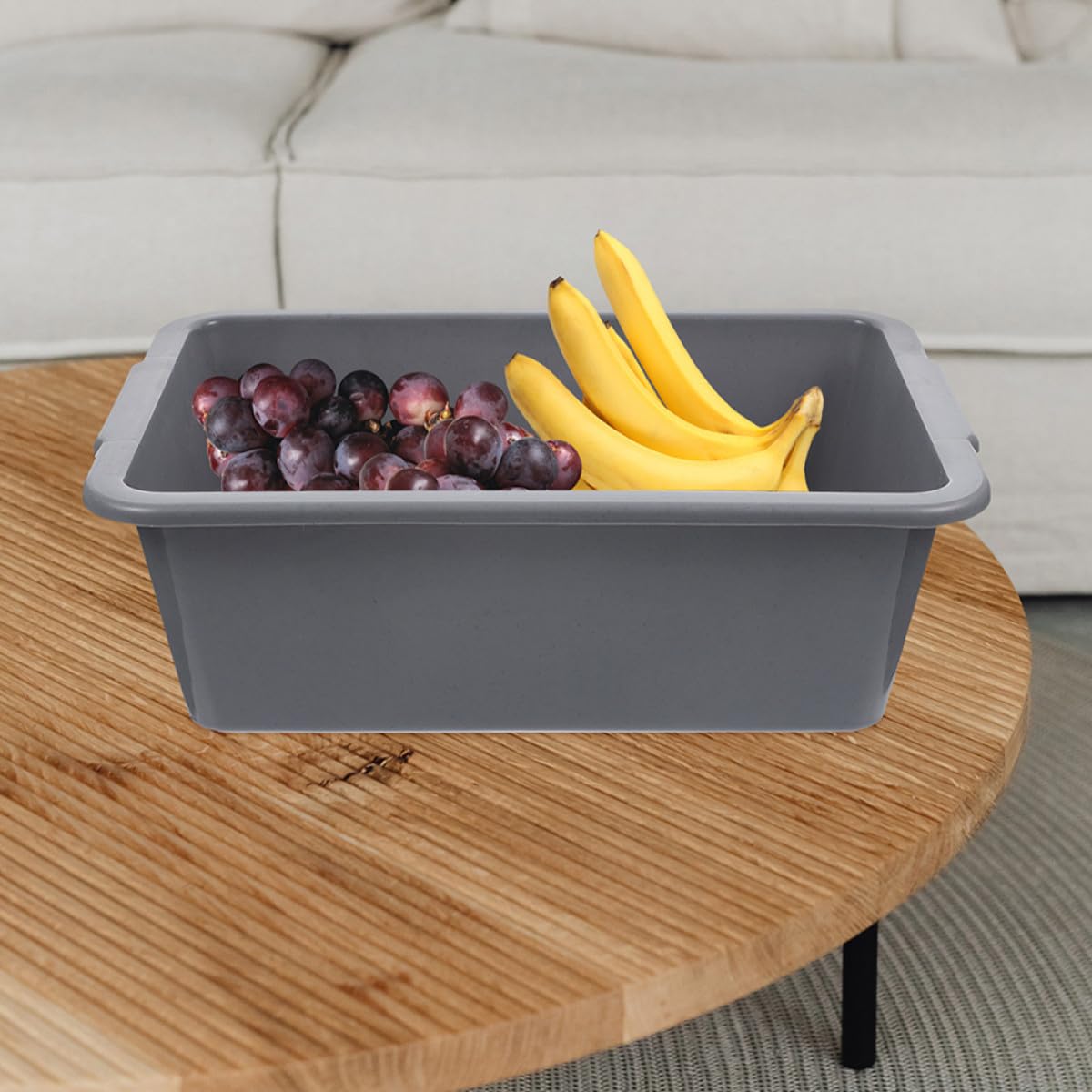 VICASKY Contenitore Rettangolare in Plastica Pp 34x23,8x10,9 Cm Set da 3 Vasche per Lavaggio Stoviglie e Conservazione Alimenti, Uso Professionale in Ristoranti, Mense e Autobus
