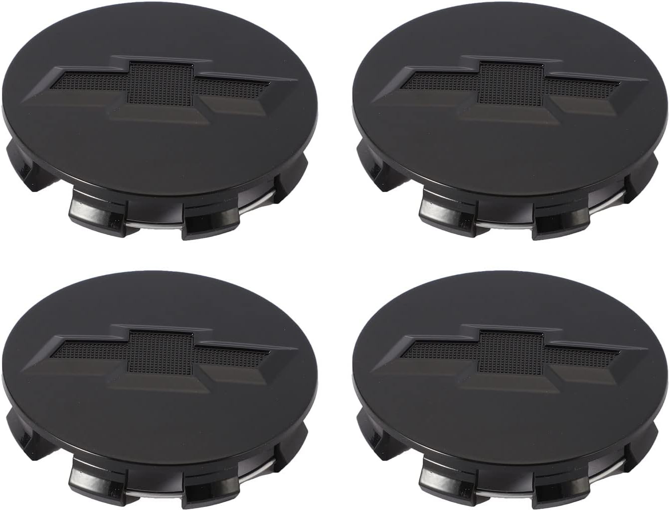 4pcs Set Fit Chevy Wheel Center Caps,83mm/3.27 Wheel Hub Caps Compatible with Chevrolet (Black & Silver) : Automotive