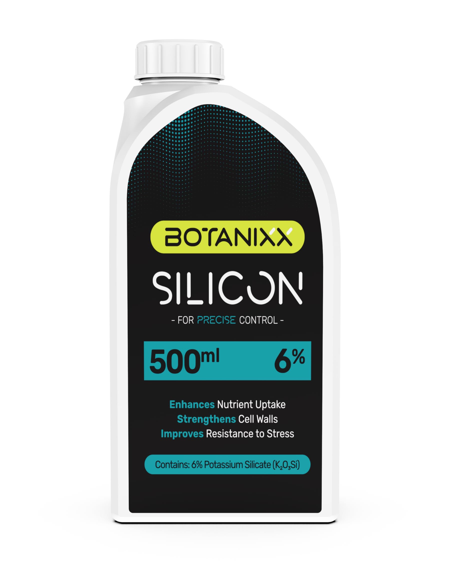 Botanixx Silicon 500ml – Premium Grade Liquid Plant Additive with 6% Potassium Silicate. Strengthens Cell Walls & Improves Plant Structure, Growth & Stress Resistance.