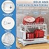 Scolapiatti Pieghevole In Plastica - Set Scolapiatti Pieghevole Organizer Portatile Per Posate Vassoio Salvaspazio Per Cucina Grigio 88917441
