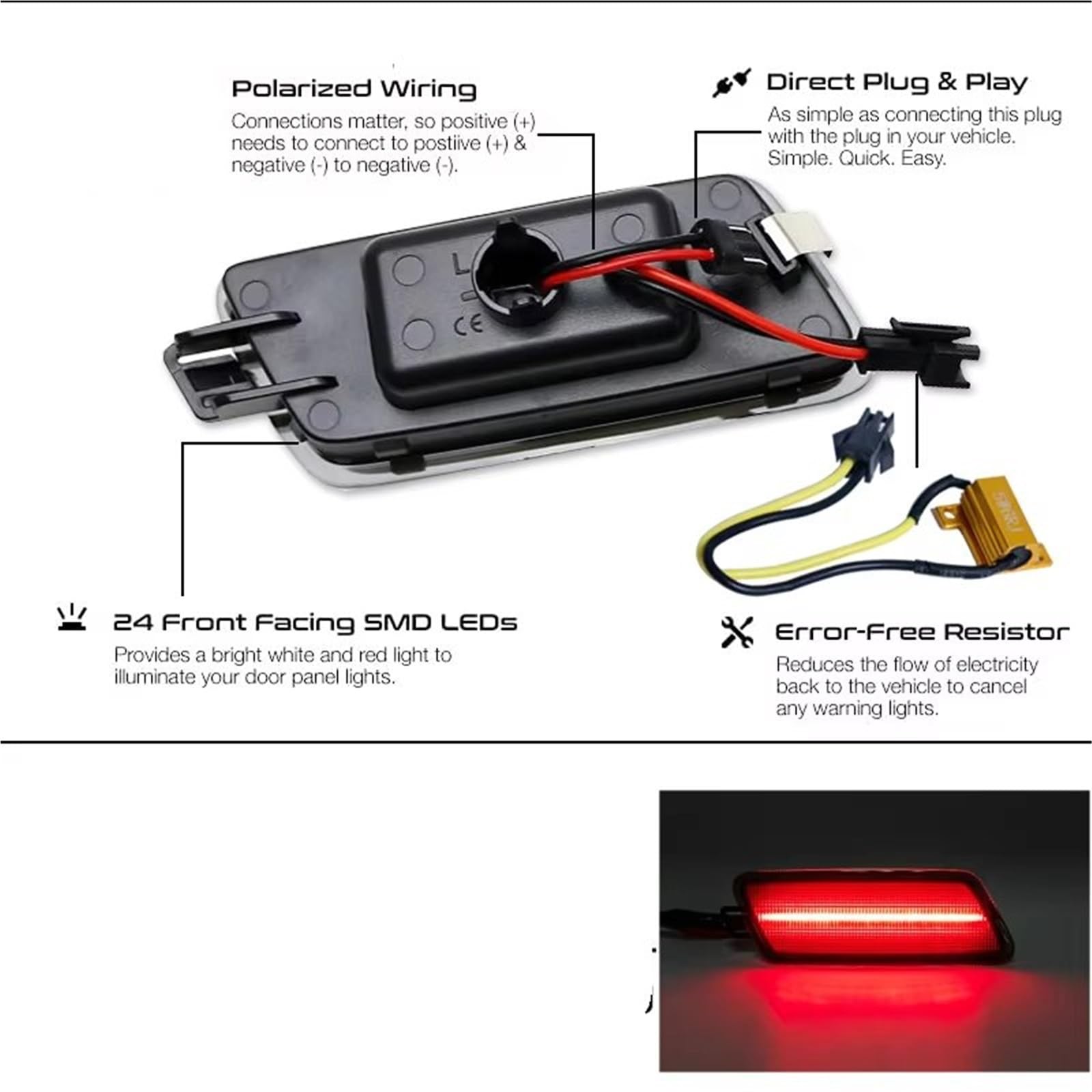Indicatore di Direzione Per A7 Per S7 Per RS7 2012-2018 Ambra Rosso Full LED T10 Indicatore Laterale Direzione DRL Sidemarker Lampade Indicatore Laterale(4pc Amber Red)