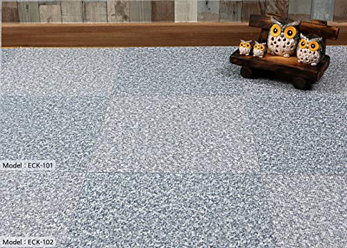 Roserosa Peel And Stick Engineered Pvc Tiles Carpet Pattern Durable Vinyl Flooring (Eck-102 : Square 4 Tiles) #TOP1