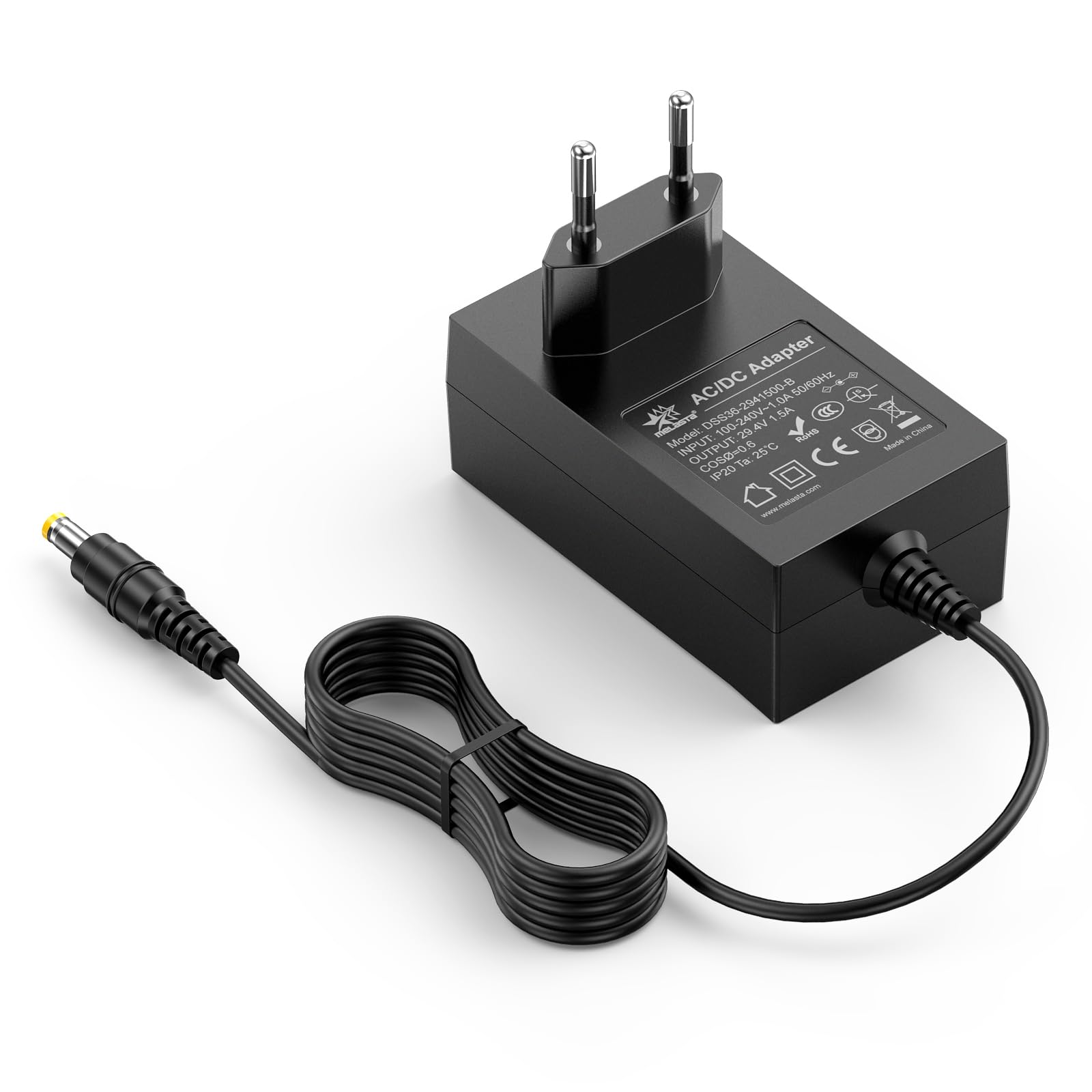 Alimentatore da 29,4 V 1,5 A, adattatore DC, adattatore universale AC a DC
