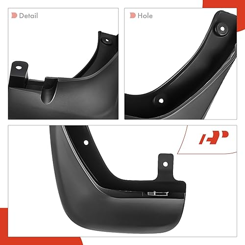 Miniatura 7 de A-Premium Juego de 4 unidades de guardabarros con kits de herramientas compatibles con Kia Sportage, 2005-2010, Sport Utility, modelos EX solamente,