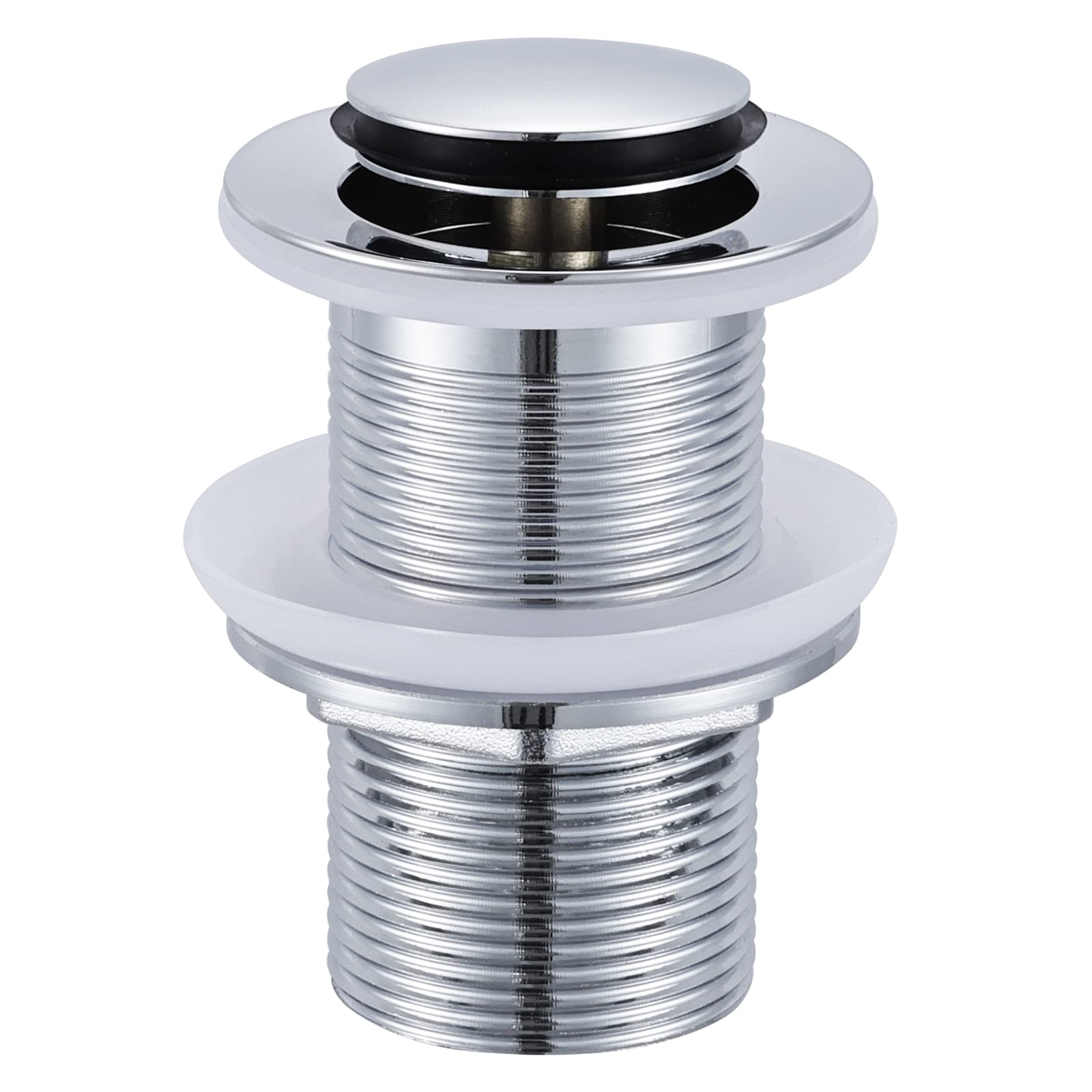 Unslotted Chrome Pop Up Basin Sink Waste Plug 40mm Diameter