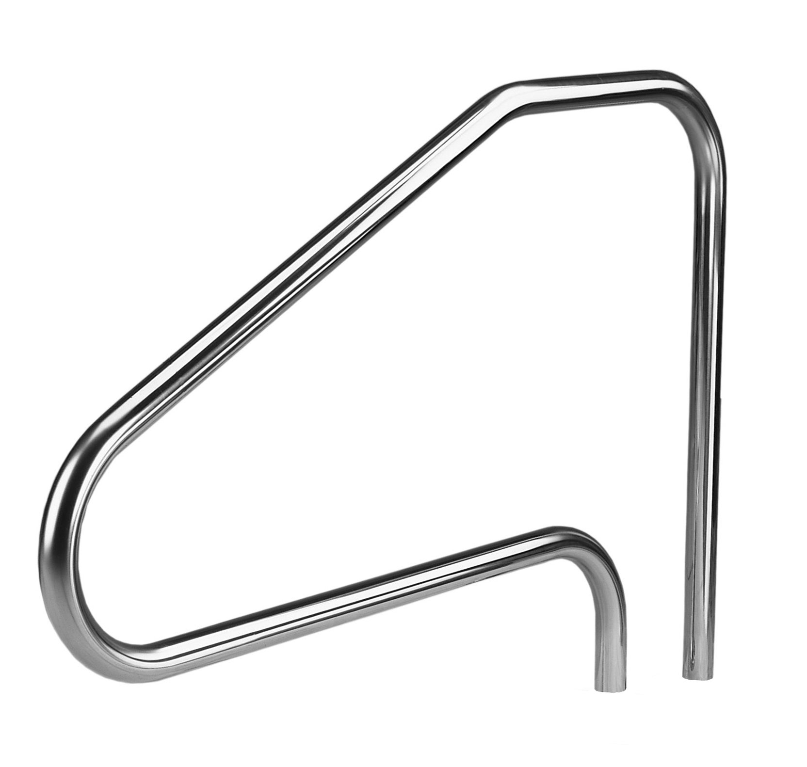 D4D049 Deck to Deck Mounted 4 Bend Stainless Steel 304 Stair Rail