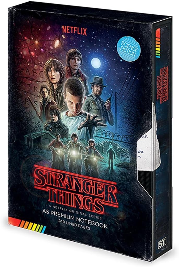 Stranger Things A5 Premium Notebook VHS-Style Season 1 - Official Merchandise