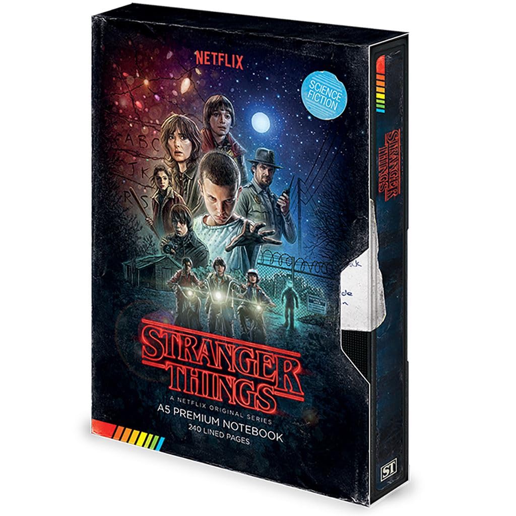 Stranger Things A5 Premium Notebook VHS-Style Season 1 - Official Merchandise