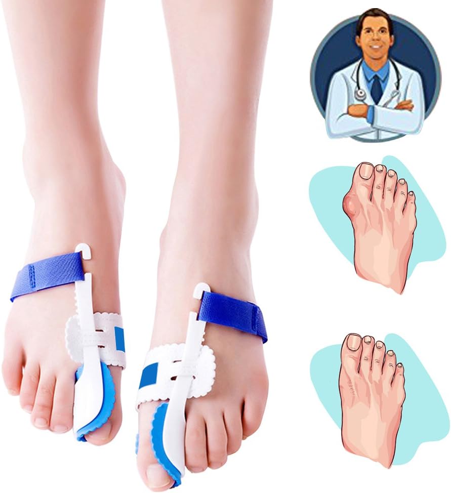 Bunion Corrector,1 Pair Toe Straightener Bunion Night Splint Pads Protector for Big Toes Joint Hallux Valgus Pain Relief