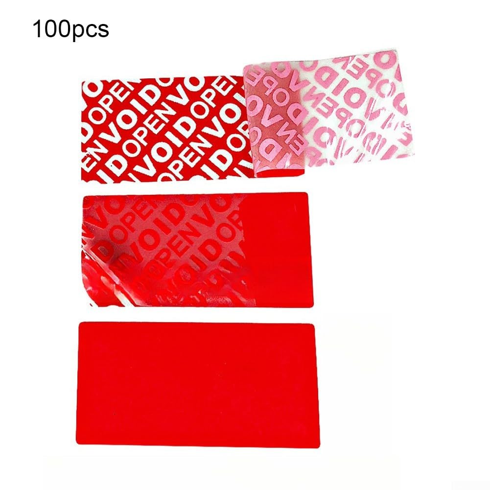 Etiquetas Adhesivas PET 50x25mm Resistentes al Agua(50 * 25mmGlossyRed)