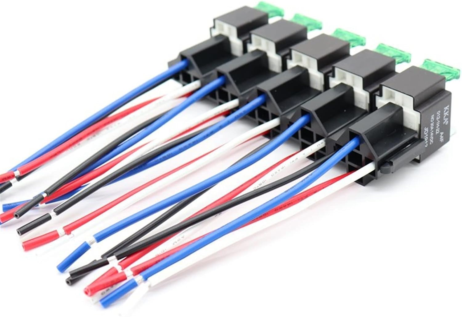 1pcs Safety Plate Relay Waterproof Automotive with Wiring Harness 12V 30A Car Fuse Copper Terminal Auto JD2912(5 Pin 12V with Base)