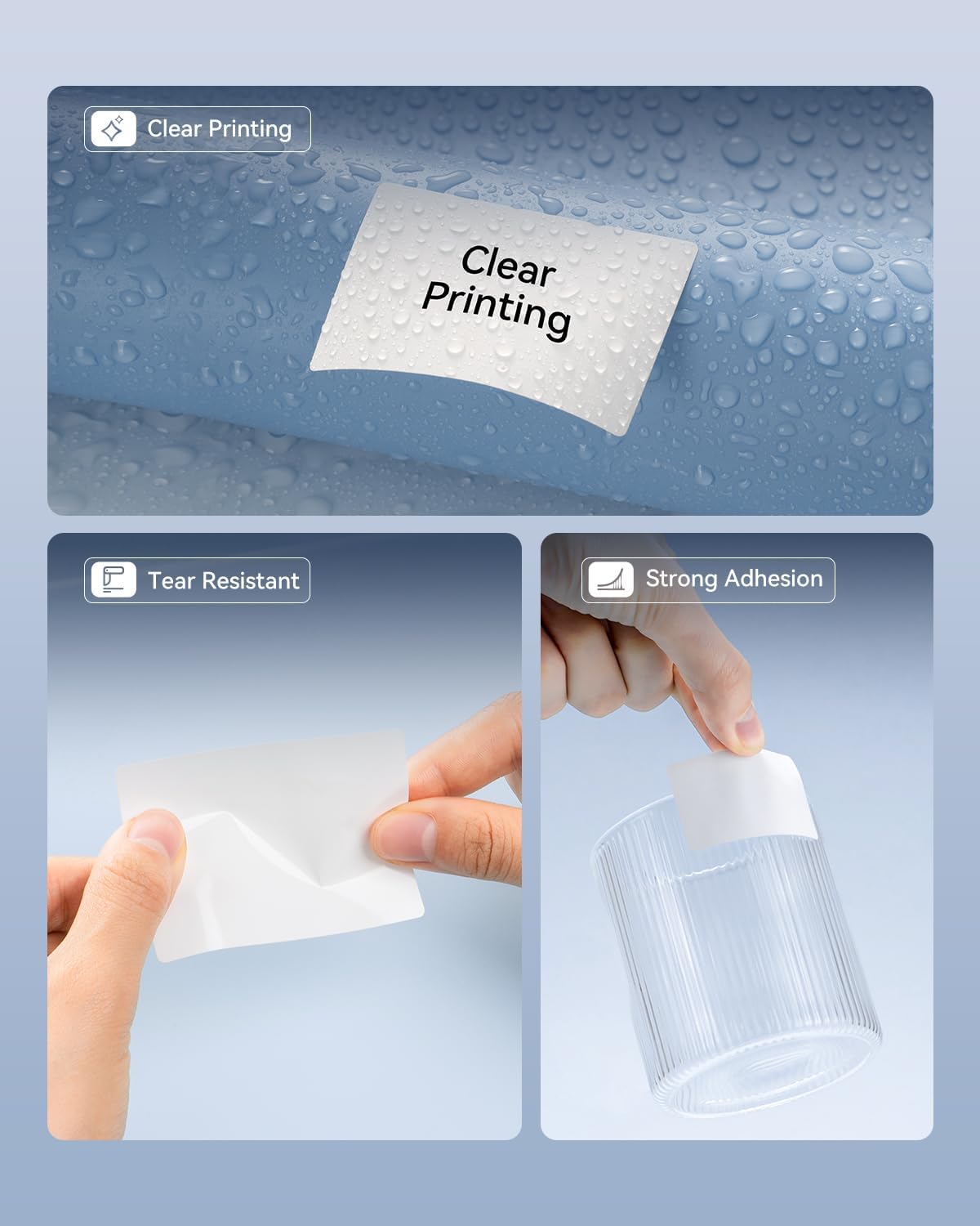 NIIMBOT Labels,Self-Adhesive Large Roll Label, 2.01"×4.02"(51×102MM) 300 Labels/Roll, Compatible with NIIMBOT K3 Desktop Printer, Thermal Tape for Mailing Address Barcode Office Business - Image 3