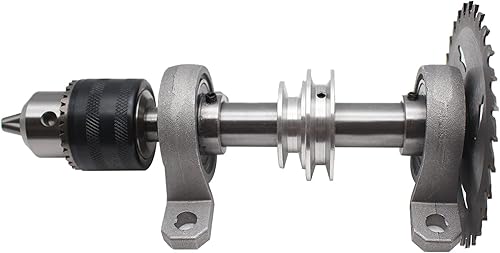 Miniatura 3 de Teniendo asiento polea banco sierra taladro carpintería Torno rotatorio DIY máquina de cuentas de corte husillo Chuck