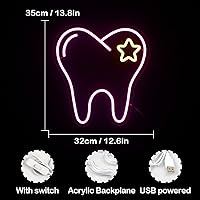 Vista 4 de Star Neon Sign LED Neon Light Signs for Wall Decor USB Powered Neon Sign Light for Bedroom Neon Wall Signs for Kids Girls Birthday Party Christmas