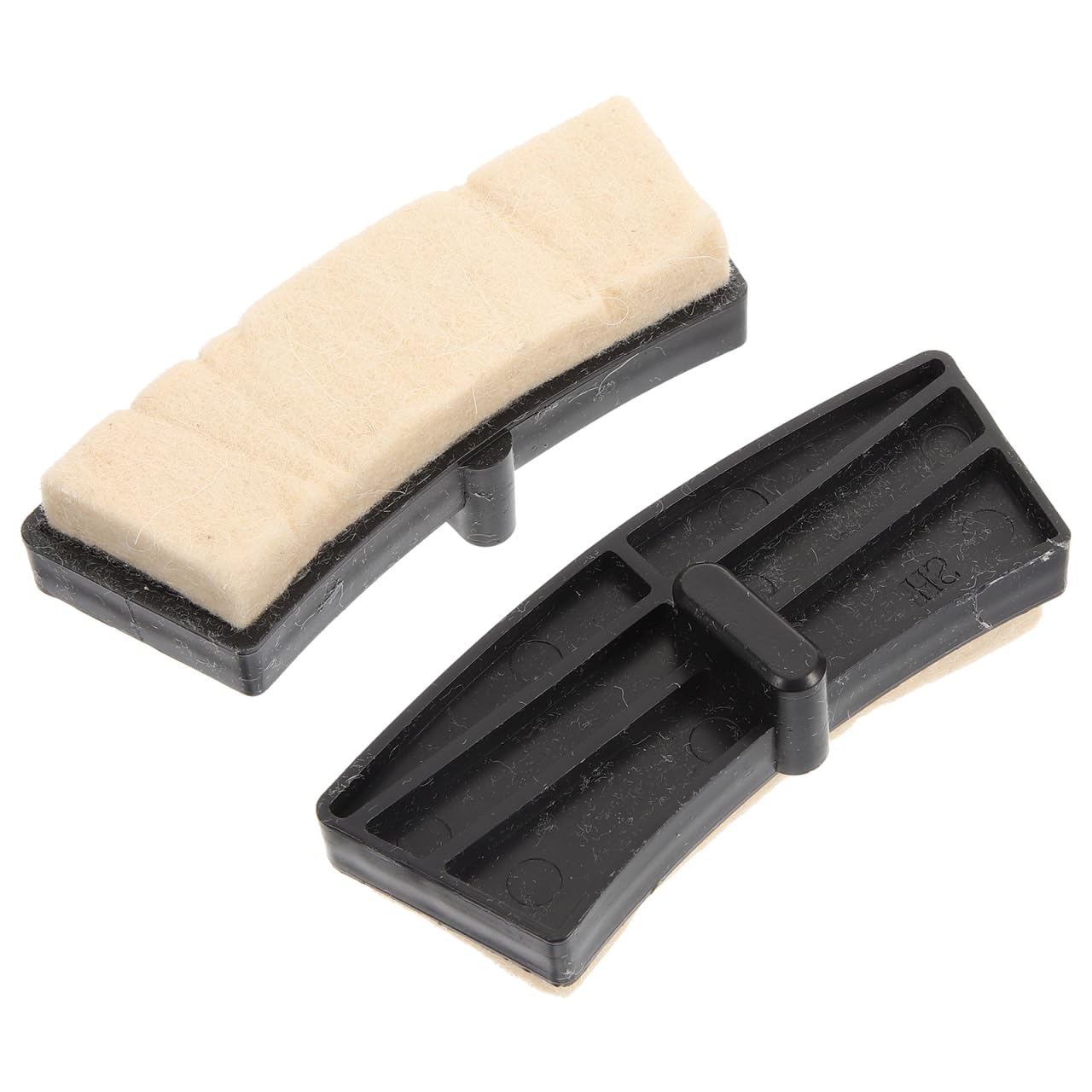 CLISPEED Pastillas De Freno para Bicicleta Estática Y Spinning Almohadilla De Fieltro Antideslizante Piezas De Freno para Ejercicio Fácil Instalación 3.62 X 1.25 X 0.98In 1 Par
