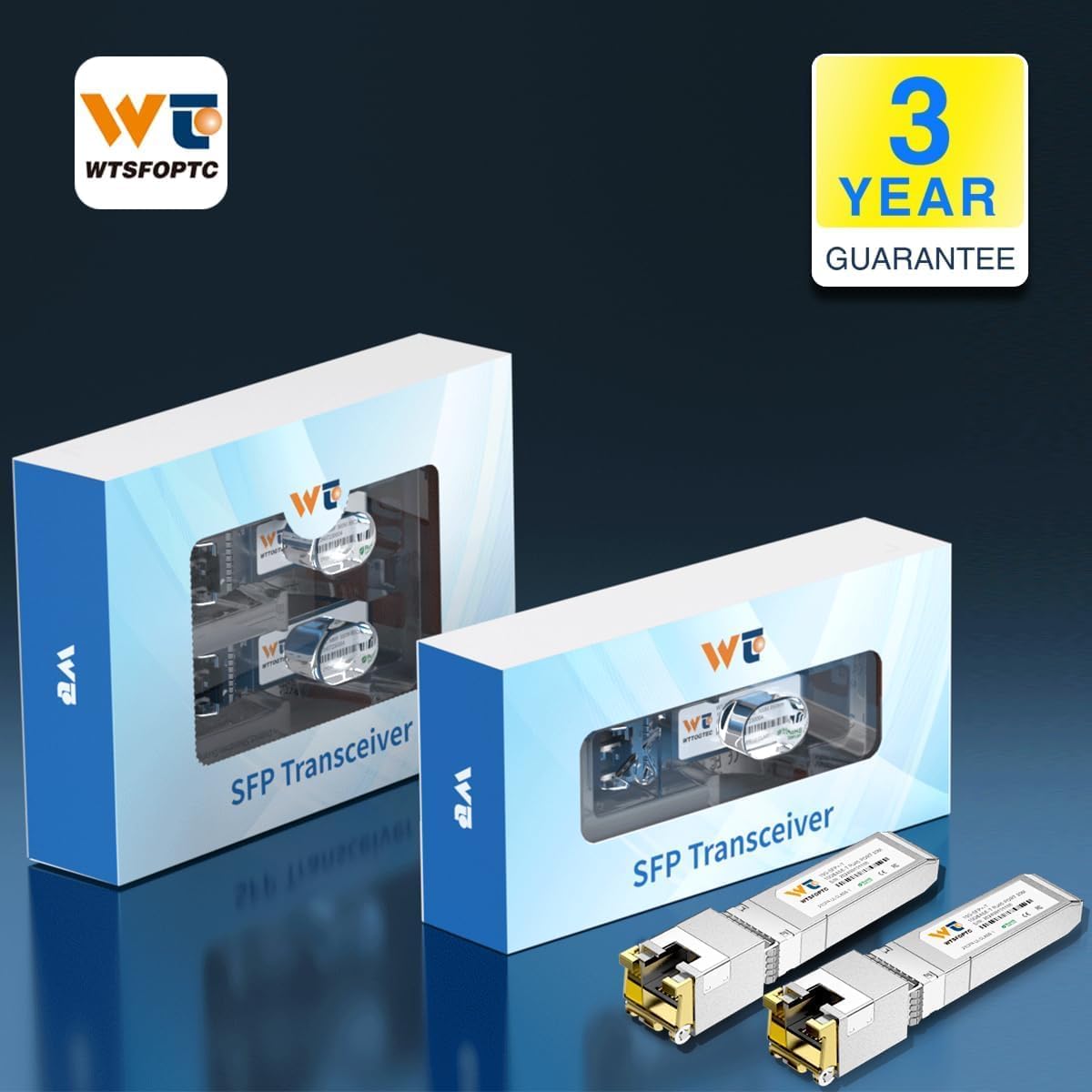 10GBase-T SFP+ to RJ45 Module Transceiver, Copper 10G SFP+ Ethernet CAT6a, Up to 98Ft(30m), Auto-Negotiation 1/2.5/5/10G for RJ45, Compatible with Cisco SFP-10G-T-S, Meraki, TP-Link, Mikrotik, Netgear