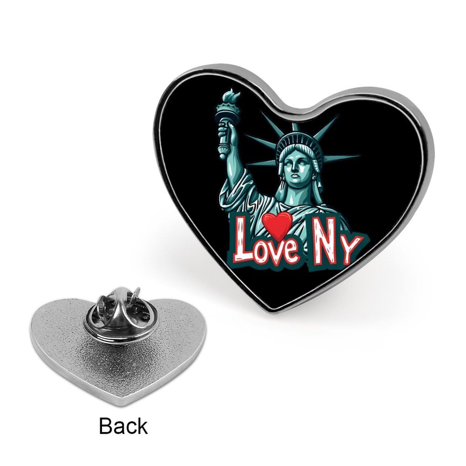 Amazon.co.jp: I Love New York ハートラペルタイピンブローチバッジ
