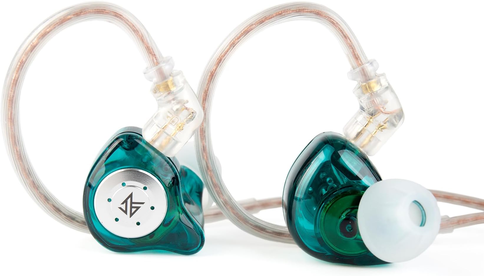 KZ EDX PRO Wired Earphones, 1DD New 10mm Dynamic Driver in-Ear Monitor KZ Headphones, EDX PRO in Ear Earbuds HIFI Deep Bass Sound Over Ear Headset with Detachable Cable (Cyan, No mic)