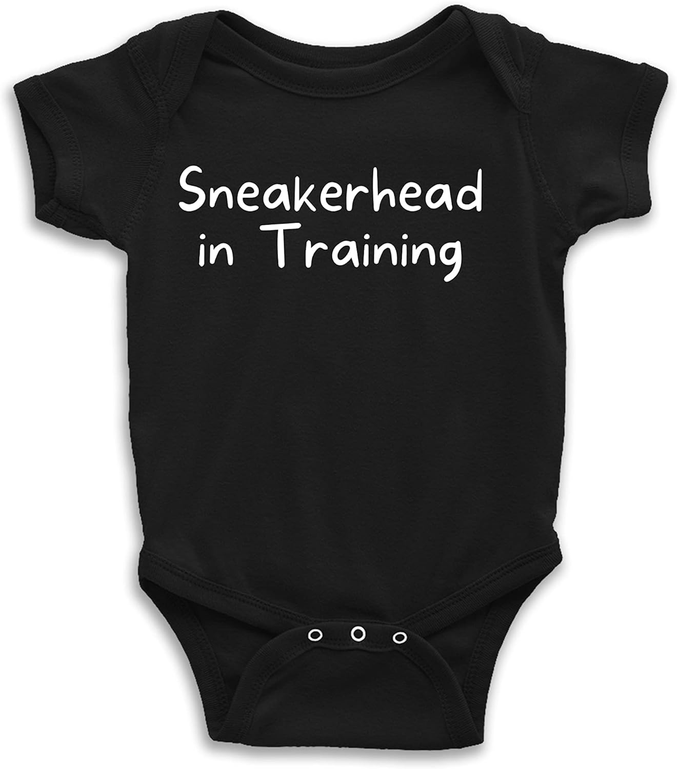 Sneakerhead in Training Black Bodysuit | Sneaker lover Baby Jumpsuit Gift | Sneaker Addict