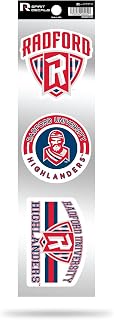 Rico Industries NCAA 3-Piece Retro Spirit Decals Retro Decal Set