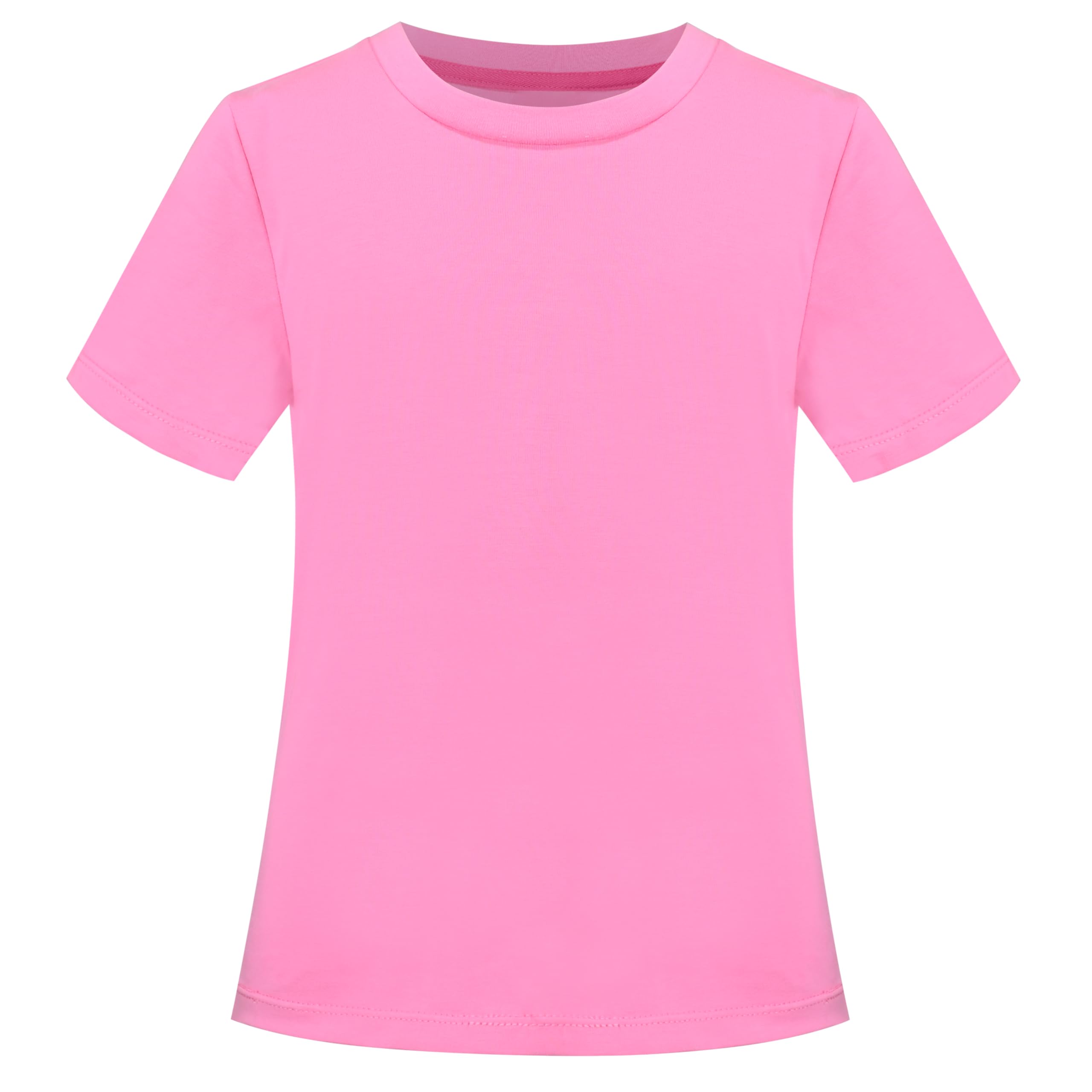 Sunny Fashion 2 Pacchetto Ragazze Maglietta Superiore Tee Solido A Strisce di Base Accogliente Cotone Essenziale 4-12 Anni