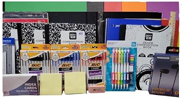 Mega School Supply Kit for High School and College Students