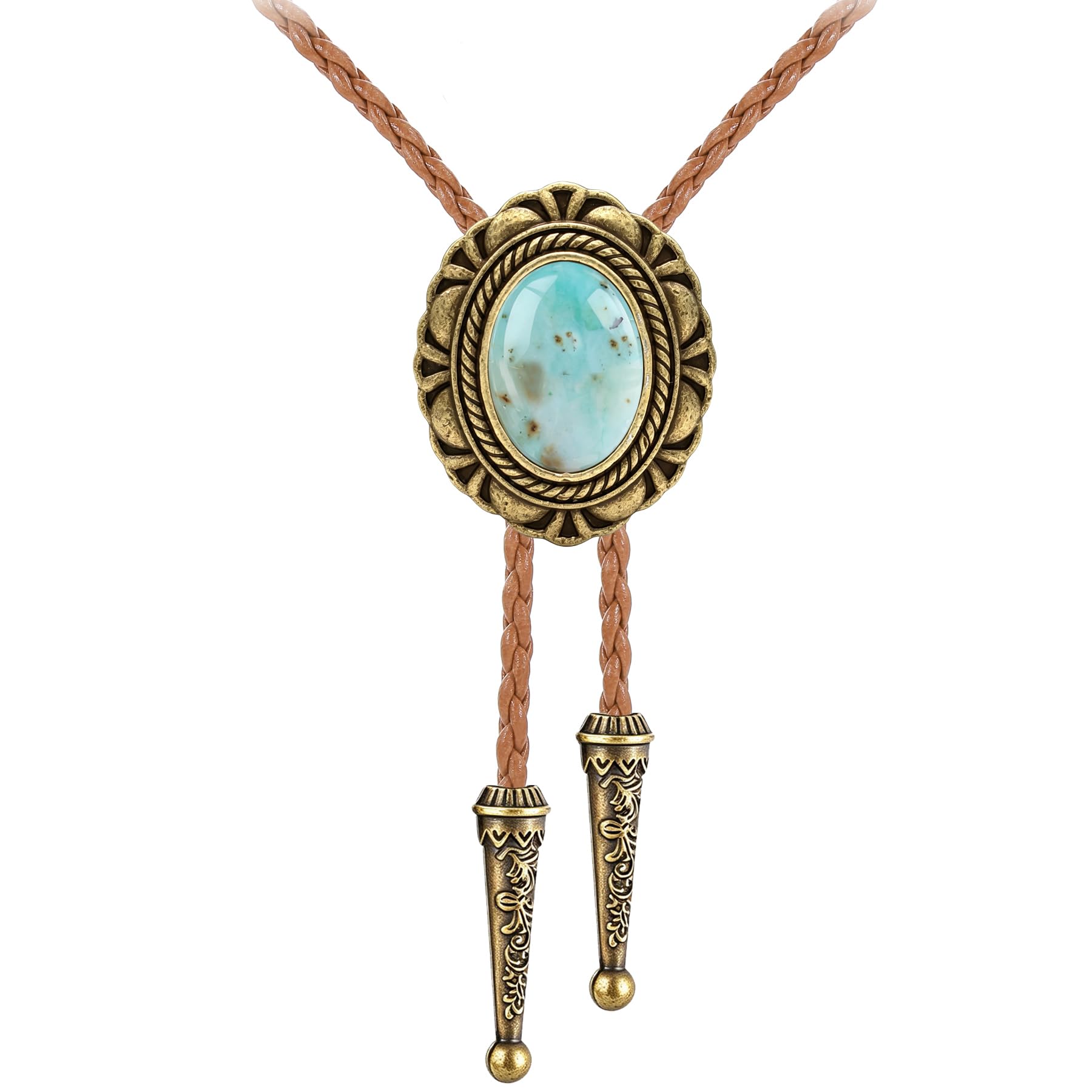 GelConnie Bolo Tie for Men Women Vintage Western Cowboy Necktie Adjustable