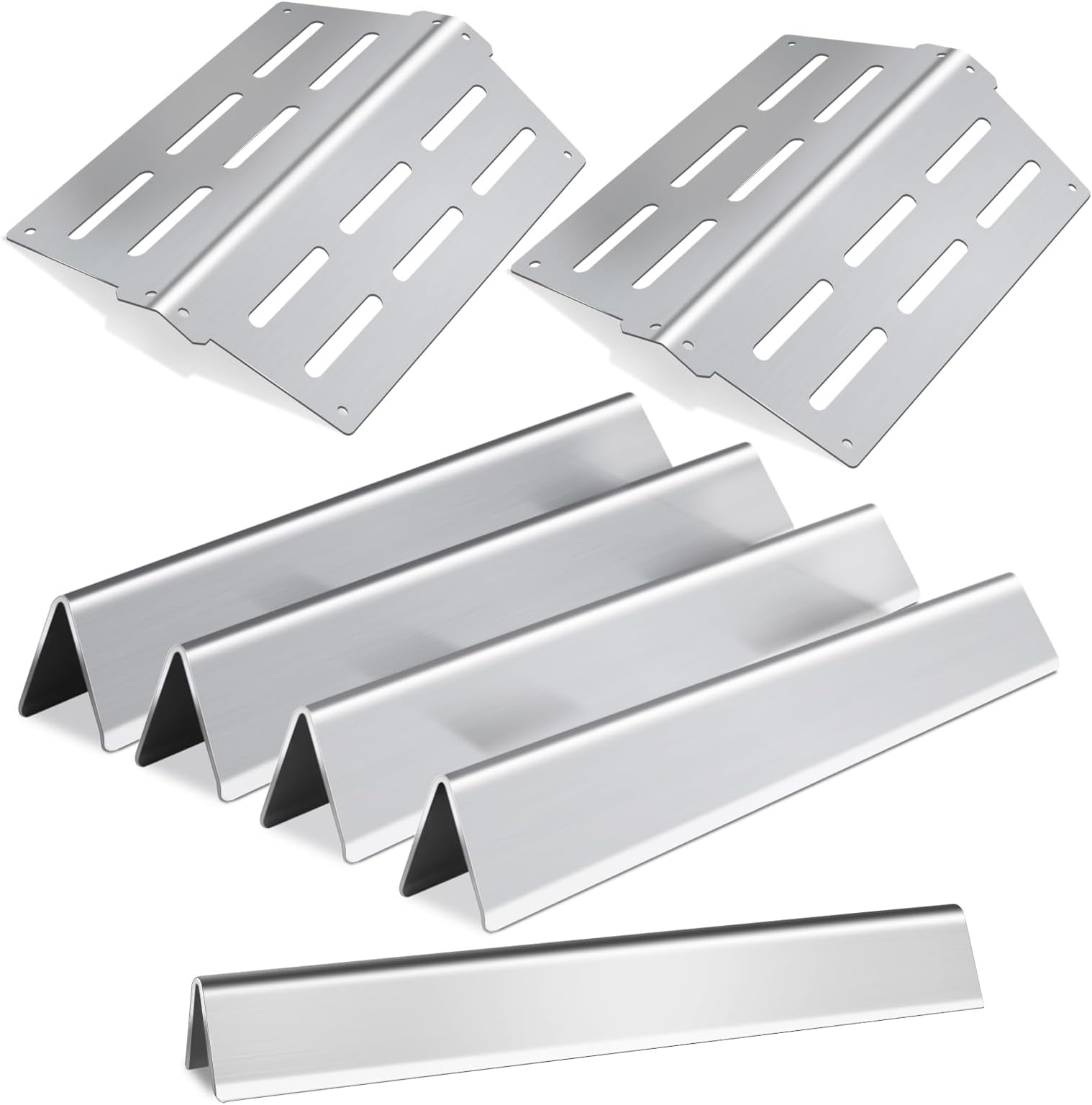 Stainless Steel Flavorizer Bars & Heat Deflector Gas Grill Replacement Parts for Weber Genesis 300 Series E310 E320 E330 S310 S320 S330 E-310 E-320 S-310 S-320 E/S-330 EP/CEP-310 EP/CEP-320 EP/CEP-330
