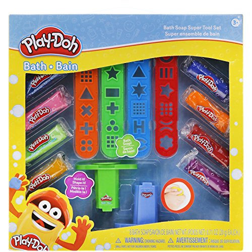 TownleyGirl Play Doh Bath Soap Molder Set with 8 different colors of moldable soap and multiple shaping tools