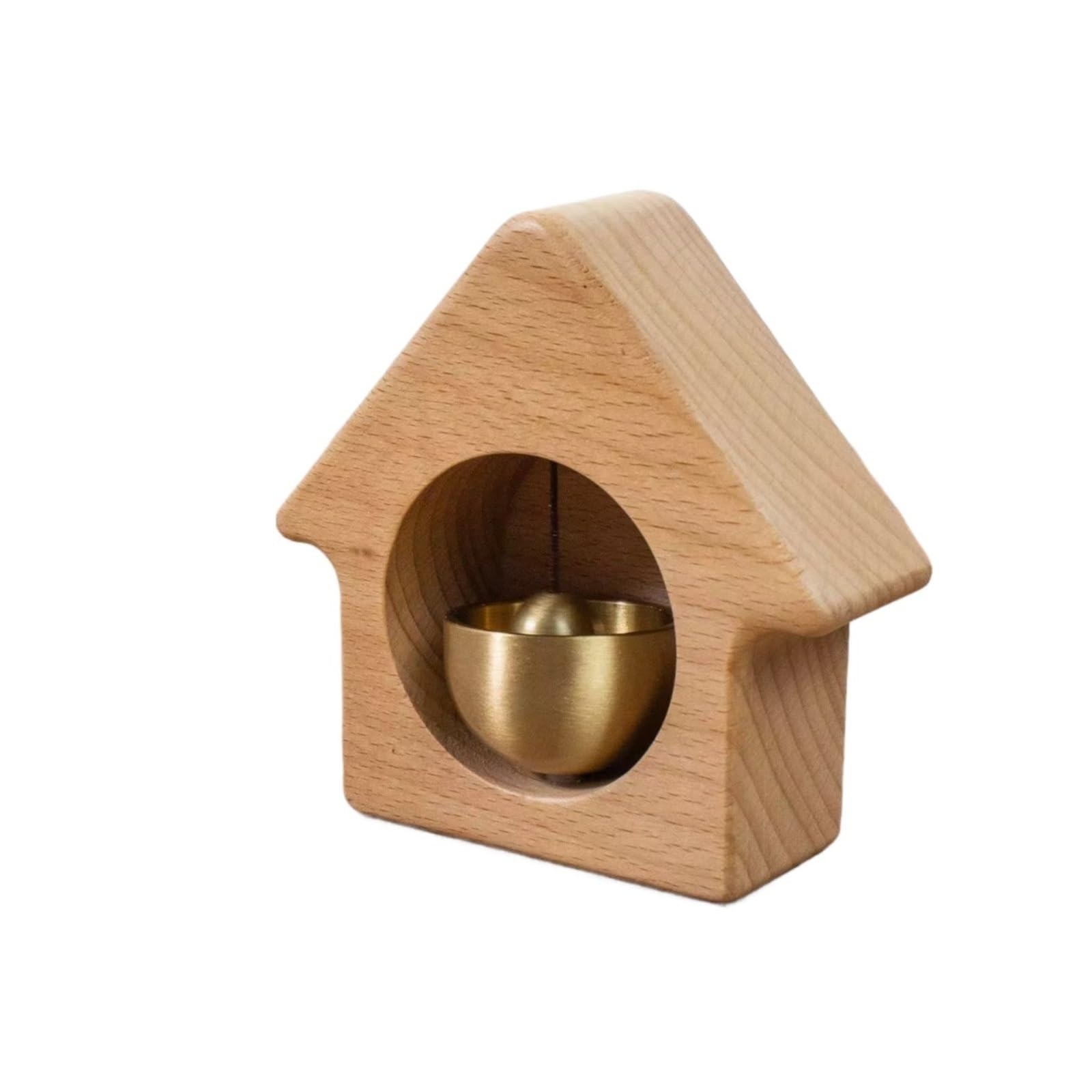 Wooden Dopamine Doorbell Entry Reminder Wind Chime Magnetic Housewarming Animal Cartoon Shape(Walnutcandyhouse)