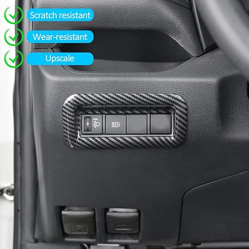Miniatura 10 de Funda para portavasos de agua para consola central RAV4, compatible con accesorios Toyota RAV4 2023 2022 2020 2021 2019 ABS fibra de carbono