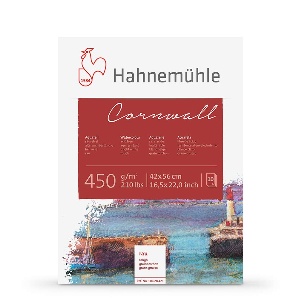 Aquarellblock Cornwall rau 450g/m², 42x56cm, 10Blatt