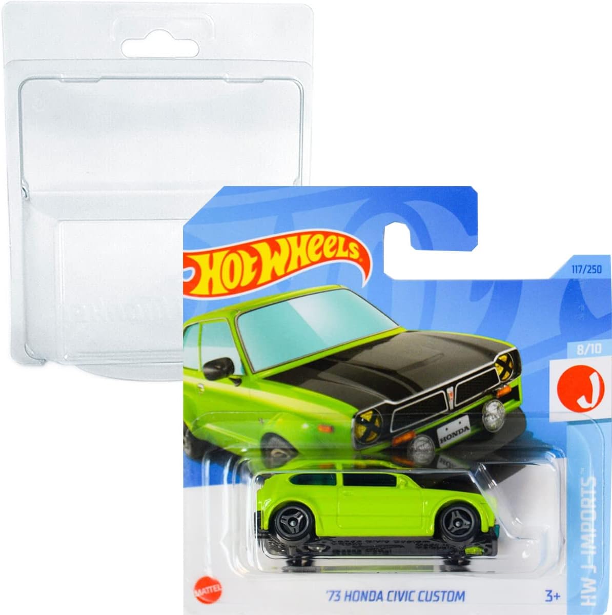 Hot Wheels Honda Civic Custom 1973 - Édition 2025, Boîte US, 1:64, Neuf