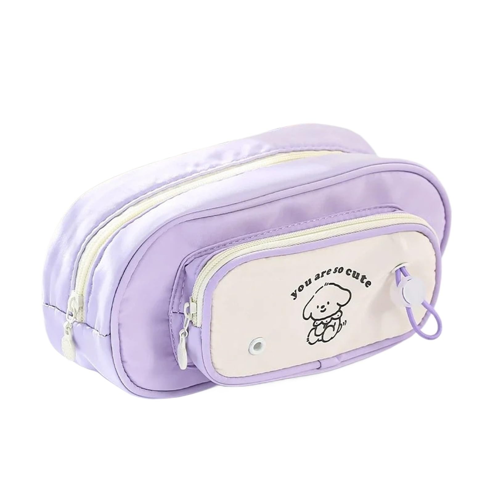 Astuccio multistrato for cani for studenti | Carino, stile dopamina, multifunzionale, grande capacità, organizer, astuccio for matite(Purple)