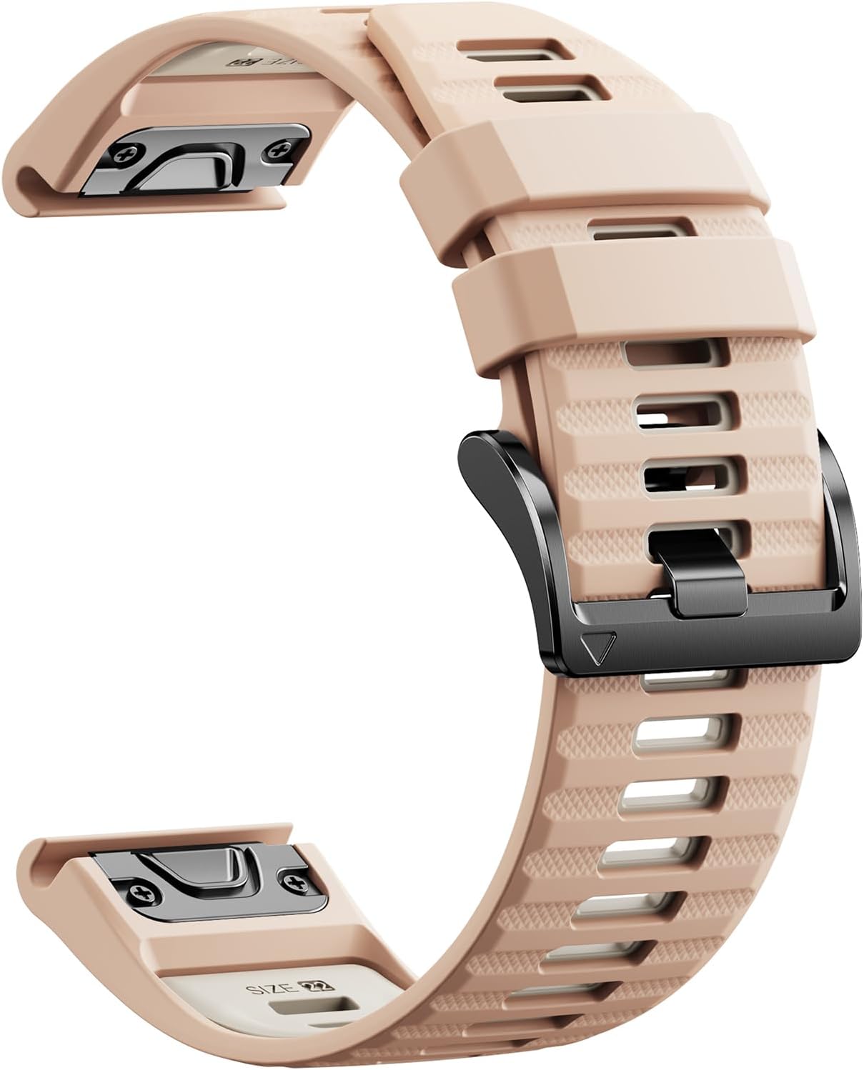 Quickfit 22mm Watch Bands for Garmin Fenix 8 47mm/7/6/5, Sports Silicone Bands Compatible with Garmin Fenix 8 Pro 47mm/7 Pro/6 Pro/5 Plus/Forerunner 935/945/955/965/Approach S60/S62/Epix 2